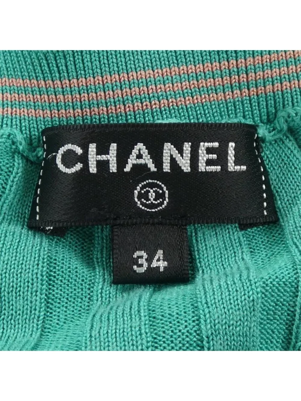 Chanel Knit Sweater Green